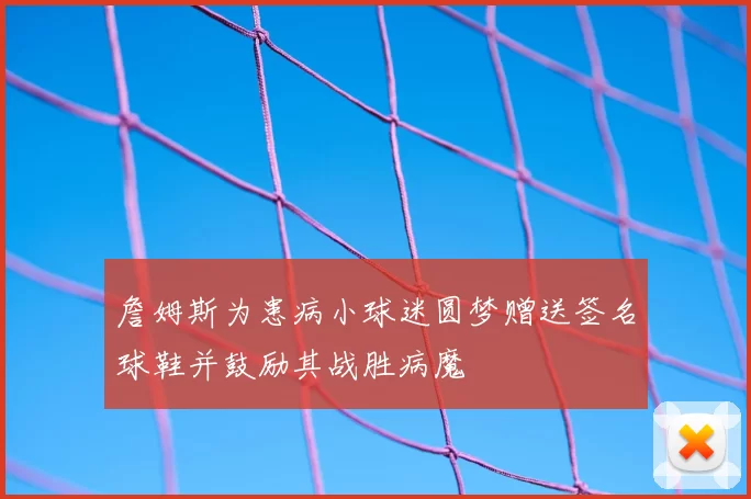 詹姆斯为患病小球迷圆梦赠送签名球鞋并鼓励其战胜病魔
